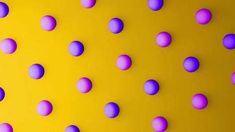 3d spheres gradient background. VJ Seamless loop background. Stock Footage 96057897