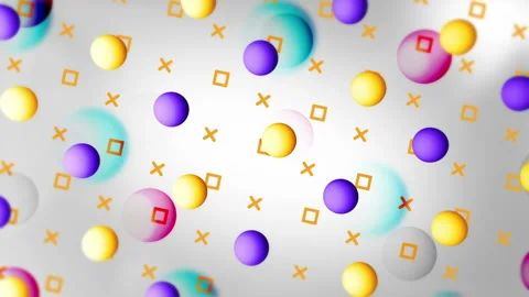 3d spheres gradient background. VJ Seamless loop background. Stock Footage 96058125