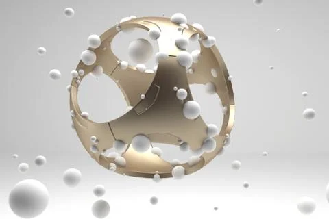 3d spheres Illustrazione stock