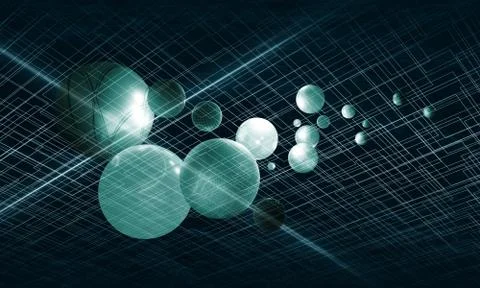 3d spherical illustration and pattern of celebration, abstract background ill Illustrazione stock