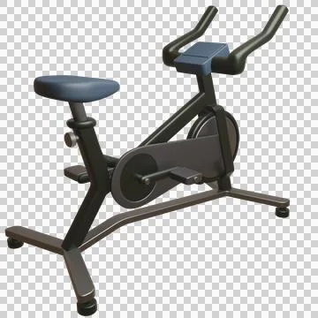 3d Spinning Bike isolated object Stock Illustration