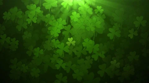 3D Spinning Clovers Blank 動画素材 104072408