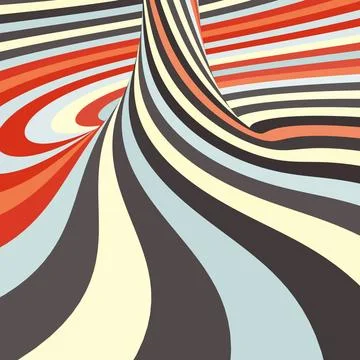 3d spiral abstract background. Optical Art. Vector illustration. 3d spiral... Stock Photos
