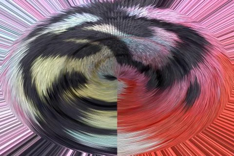3D Spiral edge flowing fluid lines rotate, Stock Photos