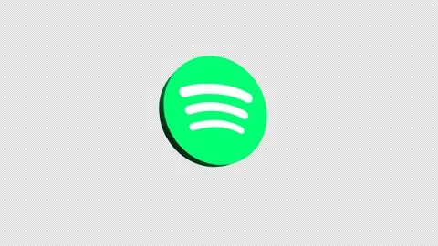 3D Spotify Logo 库存影片 171545546