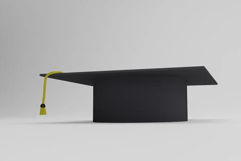 3d Square academic cap render Stock Illustration