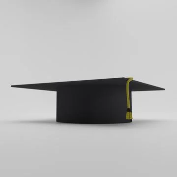 3d Square academic cap render Stock Illustration