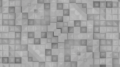 3D square background in whites and greys Stock Footage 104014913