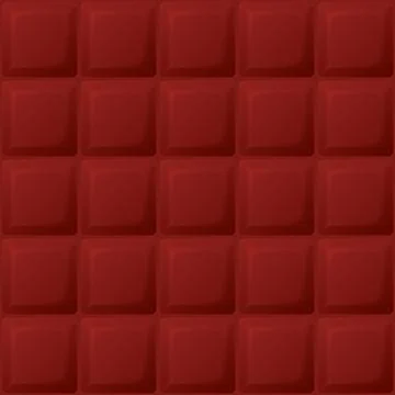 3D square block red color seamless pattern background graphic illustration. Illustrazione stock