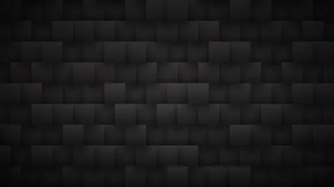 3D Square Blocks Pattern High Technology Dark Mode Abstract Background Stock Illustration