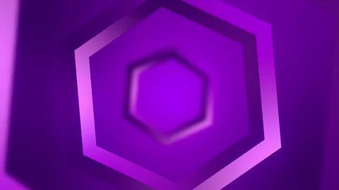 3d square hexagon background purple abstract geometric shape transparent Stock Footage 299998667