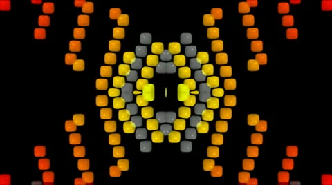 3d square shaped flare neon X mosaics pattern particle,precious stone gem. Stockbeeldmateriaal 950759