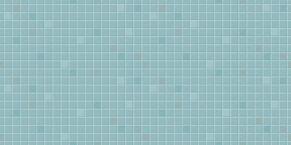3d square tile mosaic stone texture seamless pattern turquoise color backgr.. Stock Illustration
