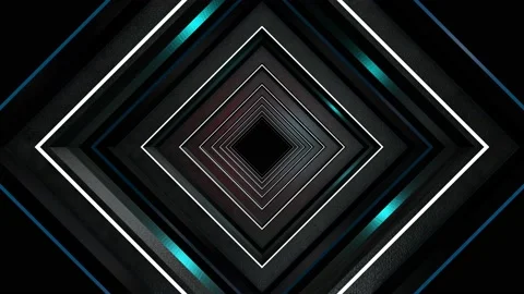 3D Square Tunnel 03 Stock Footage 170324198