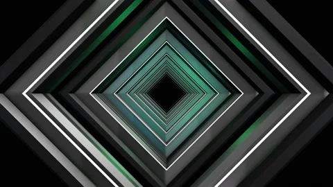 3D Square Tunnel 06 스톡 동영상 170324193