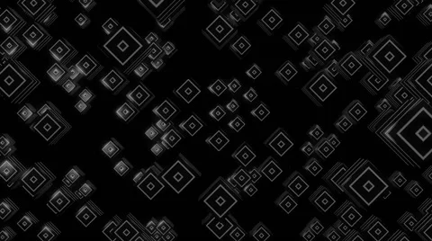 3d square white Stock Footage 47006346