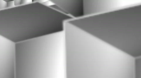 3d squares rotating v3 Stock Footage 698915