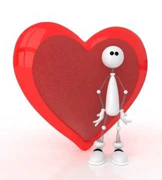 3d st. valentine's day. Stock Illustration