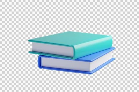 3d stack of books icon Stock Illustration