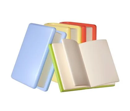 3D Stack of Books, university or college graduate Icon. Render Education or 스톡 일러스트