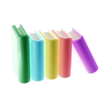 3D Stack of Closed Books. Icon Isolated with clipping path. Render Educational 스톡 일러스트