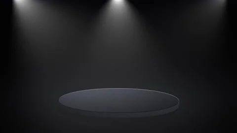 3d stage for product presentation  spotlight. Stage podium award background Stock Footage 230969638