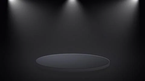 3d stage for product presentation spotlight. Stage podium background Stock Illustration