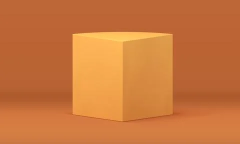 3d stage rectangle geometric form minimalist studio background podium showcas Stockillustratie