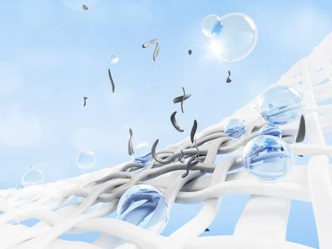 3d stain remover soap bubbles clean dirty fabric fibers. Liquid laundry イラスト素材