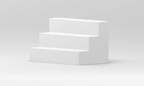 3d staircase white architecture steps podium achievement progress growth oppo イラスト素材