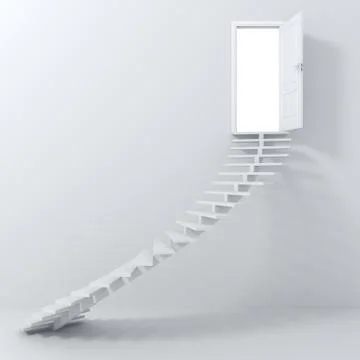 3d stairs going up! Stock Illustration