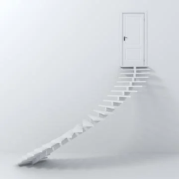 3d stairs going up! Stock Illustration