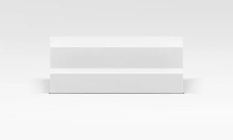 3d stairs with steps white podium pedestal for product presentation show re.. Stock Illustration