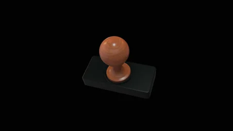 3D Stamp Approved Stock Footage 132359316