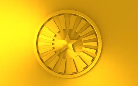 3D stamp icon Stock Illustration