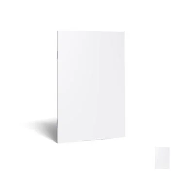 3D Standing Blank Clear White Brochure With Ssadow Stock Illustration