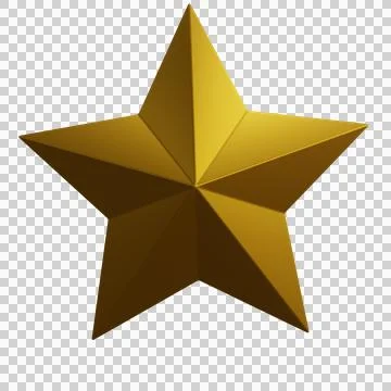 3D star. 3d rendering illustration.	 Stock-Illustration