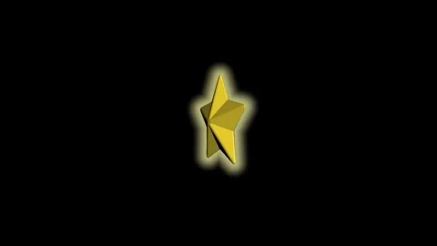 3d star animations on black screen Stock Footage 321666103