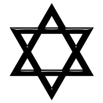 3D Star of David Stock Illustration