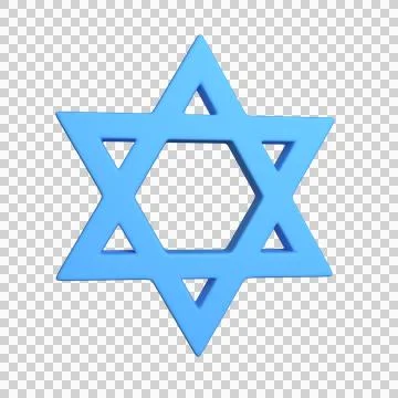 3d star of David isolated element for design Stock Illustration