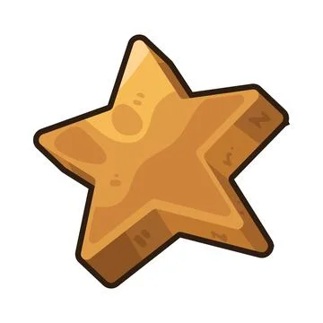 3D star illustration Stock-Illustration