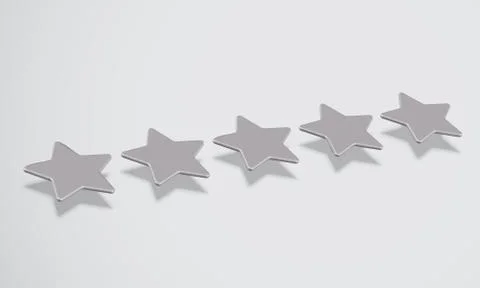 3D star rating or background, vector illustartion Stock Illustration