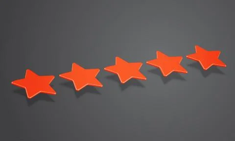 3D star rating or background, vector illustartion Stock Illustration