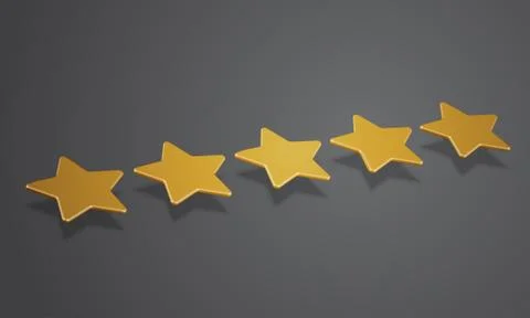 3D star rating or background, vector illustartion Stock Illustration