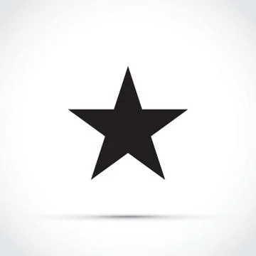 3d star shape icon Stock Illustration