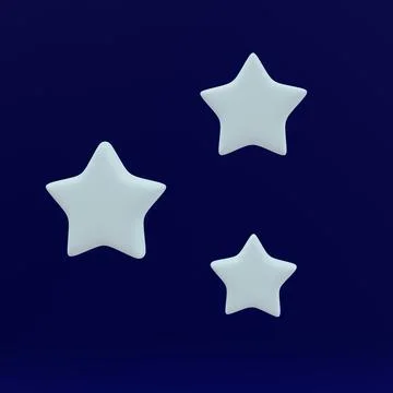 3D stars background. 3d rendering illustration.	 Illustrazione stock