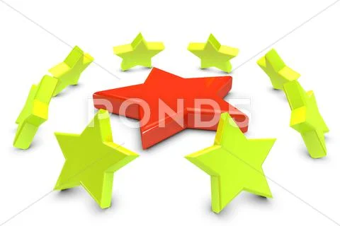 3d stars Stock Illustration