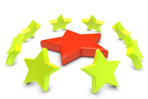3d stars Stock Illustration
