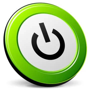 3d start icon Stock Illustration