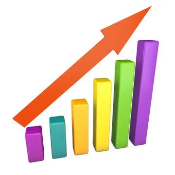 3d statistics Stock Illustration